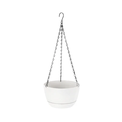 Gambar Soleil Nami Pot Tanaman Gantung Plastik 29x29x16.5 cm - Putih