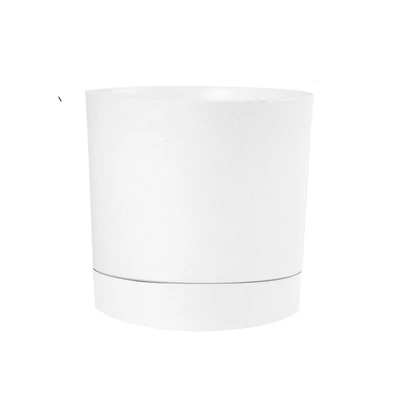 Gambar Soleil Nordic Pot Tanaman Self Watering Plastik 16.5x16.5x16 cm - Putih