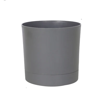 Gambar Soleil Nordic Pot Tanaman Self Watering Plastik 16.5x16.5x16 cm - Abu-Abu