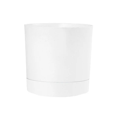 Gambar Soleil Nordic Pot Tanaman Self Watering Plastik 19.5x19.5x18.5 cm - Putih