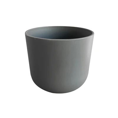 Gambar Soleil Lunea Pot Tanaman Plastik 16x16x14 cm - Abu-Abu