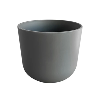 Gambar Soleil Lunea Pot Tanaman Plastik 19x19x16.5 cm - Abu-Abu