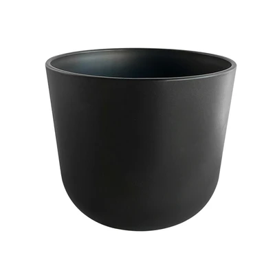 Gambar Soleil Lunea Pot Tanaman Plastik 19x19x16.5 cm - Hitam