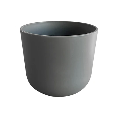 Gambar Soleil Lunea Pot Tanaman Plastik 25x25x22 cm - Abu-Abu