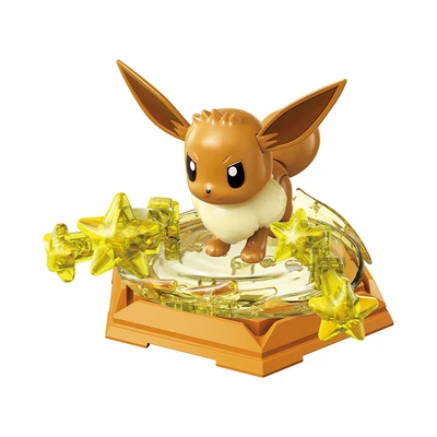 Gambar Keepplay Go Battle Pokemon Minifigure Eevee Vol 2 Model Kit - Cokelat/kuning