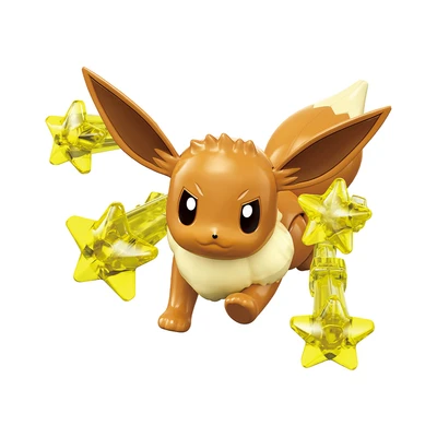Gambar Keepplay Go Battle Pokemon Minifigure Eevee Vol 2 Model Kit - Cokelat/kuning