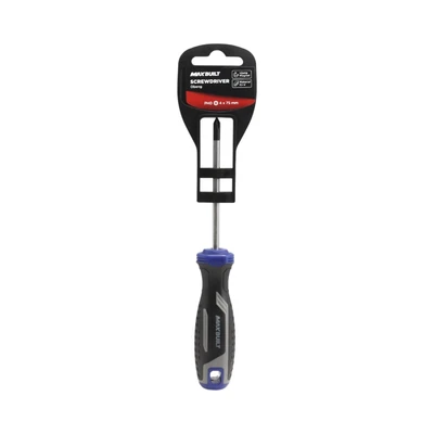 Gambar Maxbuilt Obeng Plus PH0 4x75 mm - Hitam/Biru