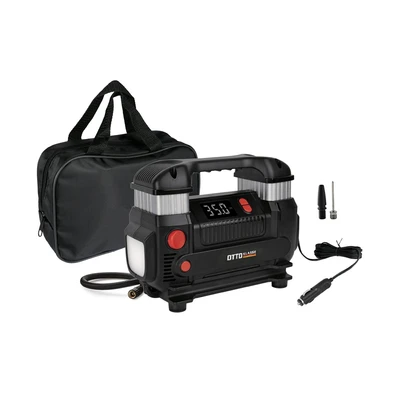 Gambar Maxbuilt Pompa Ban Elektrik Double Cylinder 12V - Hitam
