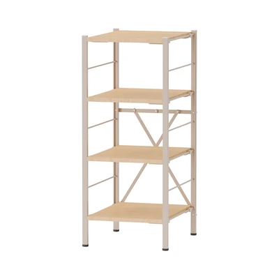 Gambar Stora Rak Modular Slim 4 Tingkat 33.7x40x80.3 cm - Cokelat