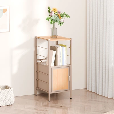 Gambar Stora Rak Modular Slim Dengan Kabinet 33.7x40x80.3 cm - Cokelat
