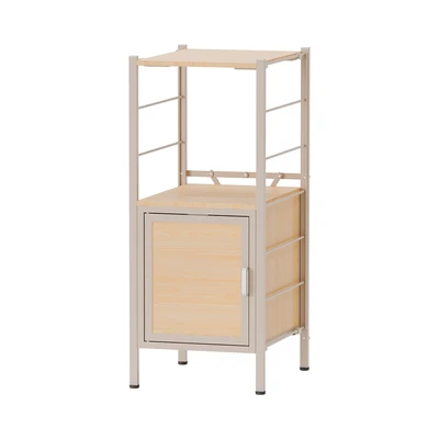 Gambar Stora Rak Modular Slim Dengan Kabinet 33.7x40x80.3 cm - Cokelat