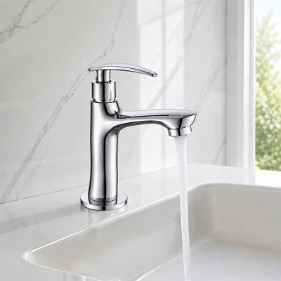 Gambar Acroz Keran Wastafel 25 cm V1 - Silver Chrome