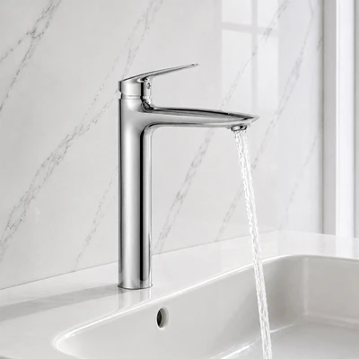 Gambar Acroz Veloz Keran Wastafel Mixer 34 cm - Silver Chrome