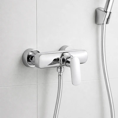 Gambar Acroz Velos Keran Kamar Mandi Mixer - Silver Chrome