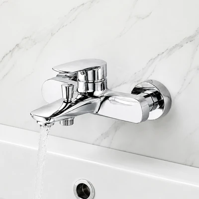 Gambar Acroz Veloz Keran Kamar Mandi Mixer - Silver Chrome