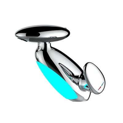 Gambar Acroz Pengu Keran Wastafel Mixer Pullout LED - Silver Chrome