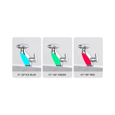Gambar Acroz Pengu Keran Wastafel Mixer Pullout LED - Silver Chrome