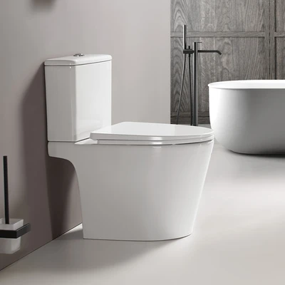 Gambar Acroz Dudukan Toilet Soft Closing Elong UF - Putih