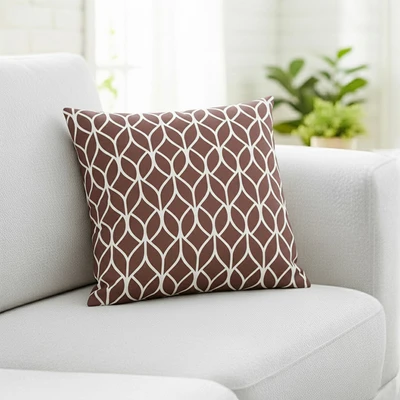 Gambar Selma Ginza Bantal Sofa 40x40 cm - Cokelat Tua