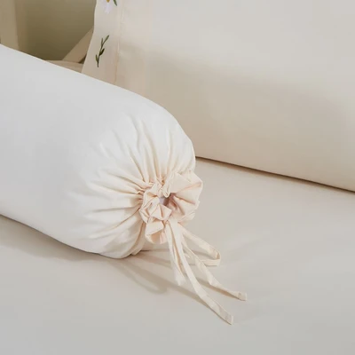 Gambar Informa 180x200 cm Set 6 pcs Seprai Microfiber King Embroidery Diasy - Putih