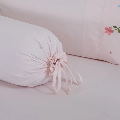 Gambar Informa 160x200 cm Set 6 pcs Seprai Microfiber Queen Embroidery Blossom - Pink