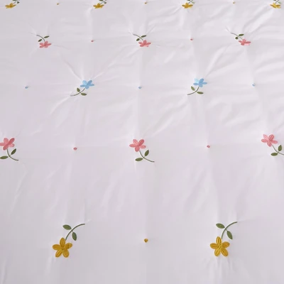 Gambar Informa 160x200 cm Set 6 pcs Seprai Microfiber Queen Embroidery Blossom - Pink
