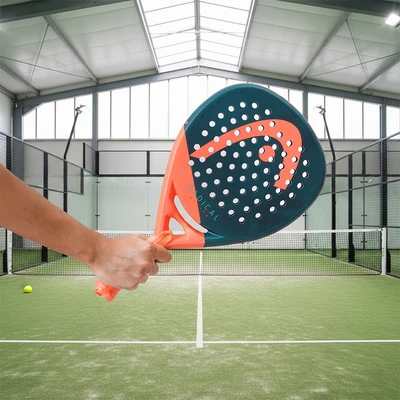 Gambar Head Raket Padel Radical Motion 2026 - Orange/Hitam