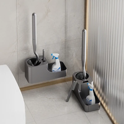 Gambar Proclean Sikat Toilet Dengan Holder Penyimpanan - Abu-abu