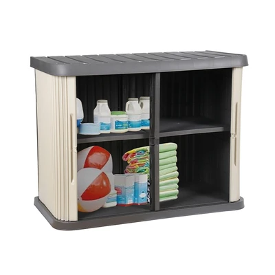 Gambar Soleil Kotak Penyimpanan Outdoor 120.4x60x91 cm - Krem Beige/Abu-Abu