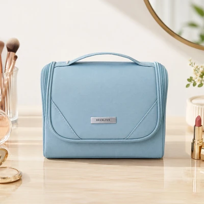 Gambar Ataru Tas Kosmetik Dengan Pengait - Biru