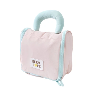 Gambar Ataru Tas Kosmetik Puffy Square Front Zip - Pink