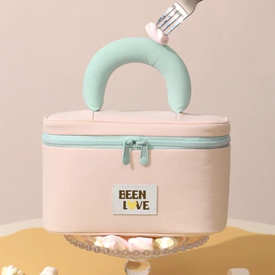 Gambar Ataru Tas Kosmetik Puffy - Pink/Biru