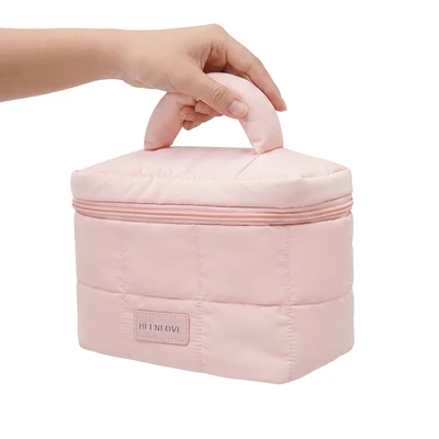 Gambar Ataru Tas Kosmetik Puffy - Pink