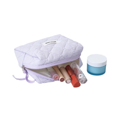 Gambar Ataru Pouch Kosmetik Quilted Square - Ungu