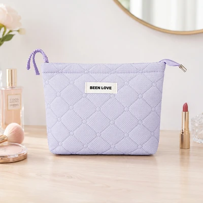 Gambar Ataru Pouch Kosmetik Quilted - Ungu