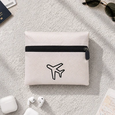 Gambar Ataru Tas Travel Lipat - Krem/Hitam
