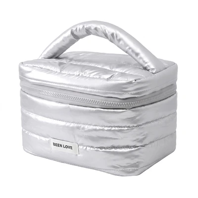 Gambar Ataru Tas Kosmetik Puffer - Silver