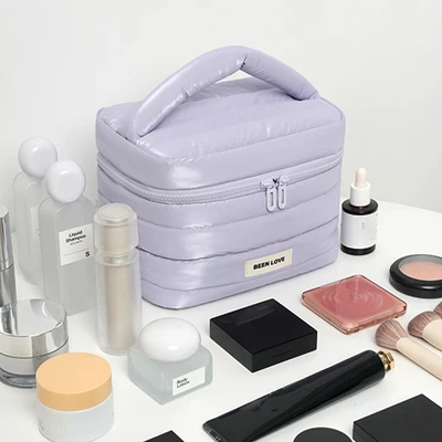 Gambar Ataru Tas Kosmetik Puffer - Ungu