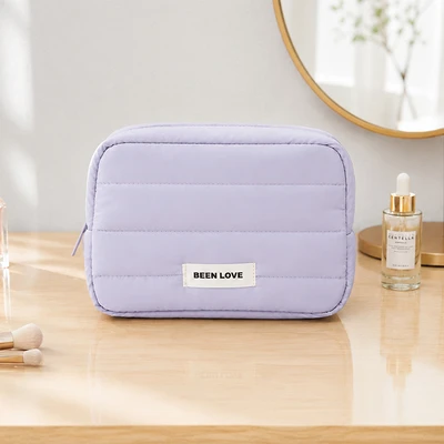 Gambar Ataru Pouch Kosmetik Puffer - Ungu