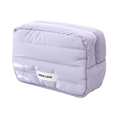 Gambar Ataru Pouch Kosmetik Puffer - Ungu