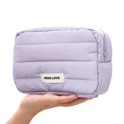 Gambar Ataru Pouch Kosmetik Puffer - Ungu