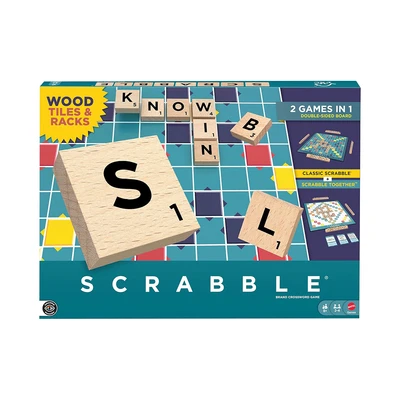 Gambar Mattel Games Scrabble Board Game 2 In 1 - Mix