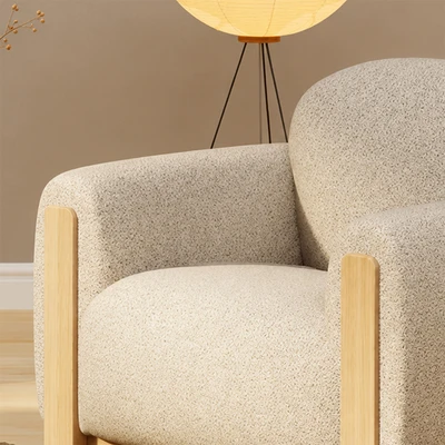 Gambar Nordia Rexton Sofa Fabric 1 Seater - Krem Beige