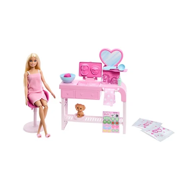 Gambar Barbie Set Boneka Face Mask Spa Day - Pink