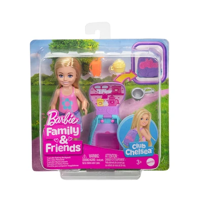 Gambar Barbie Family & Friends Set Boneka Chelsea Cupcake Baking Backpack - Mix