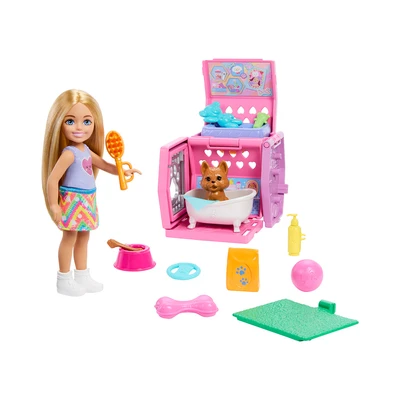 Gambar Barbie Family & Friends Playset Boneka Chelsea Puppy Carrier - Mix