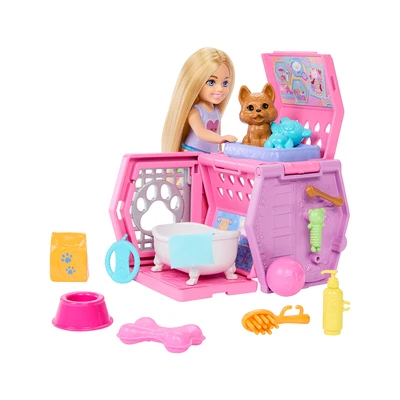 Gambar Barbie Family & Friends Playset Boneka Chelsea Puppy Carrier - Mix