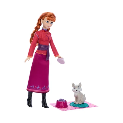 Gambar Disney Princess Set Boneka Frozen Anna & Wolf Cub - Mix