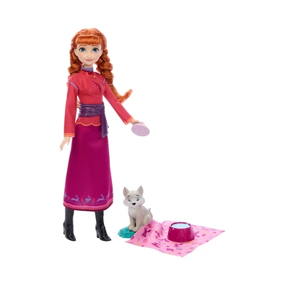 Gambar Disney Princess Set Boneka Frozen Anna & Wolf Cub - Mix