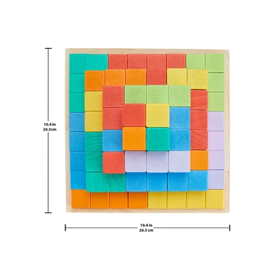 Gambar Fisher Price Stacking Blocks Building Kayu Set 65 Pcs - Mix